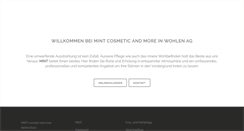 Desktop Screenshot of mint-cosmetic.ch