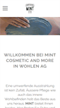Mobile Screenshot of mint-cosmetic.ch